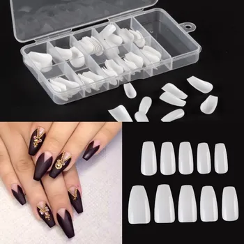 100Pcs Transparent/Natural Ballerina Nail Art Tips False Coffin Nails Art Tips Flat Shape Full Cover Manicure Fake Nail Tips 
100Pcs Transparent/Natural Ballerina Nail Art Tips False Coffin Nails Art Tips Flat Shape Full Cover Manicure Fake Nail Tips