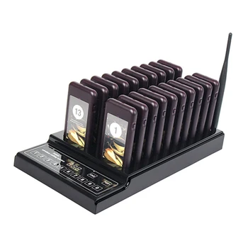 20PCS Pager Wireless Pager System Waiter Calling System Paging Queue System For Restaurant Pager Restaurant EU Plug 
20PCS Pager Wireless Pager System Waiter Calling System Paging Queue System For Restaurant Pager Restaurant EU Plug
