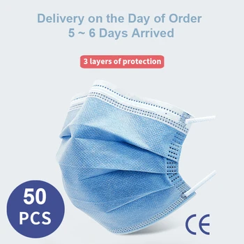 50 Pcs Non Woven 3 Layer Mask fleurapance dust protection Masks Disposable Safety Face Masks Elastic Ear Loop Disposable Mask
50 Pcs Non Woven 3 Layer Mask fleurapance dust protection Masks Disposable Safety Face Masks Elastic Ear Loop Disposable Mask