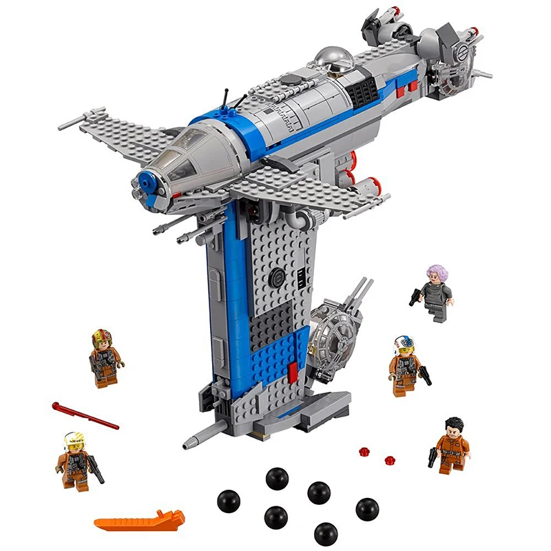 873Pcs Rebel Bomber Star Toys Wars Classic Series Building Blocks Bricks Compatible Legoinglys Starwar 75188 Toys for children
873Pcs Rebel Bomber Star Toys Wars Classic Series Building Blocks Bricks Compatible Legoinglys Starwar 75188 Toys for children