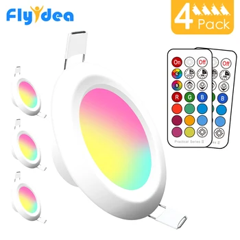 LED Downlight Round Recessed Light Discoloration 7W RGB White Spotlight Remote Control Dimmable Color Ceiling Lamp AC 220V 110V 
LED Downlight Round Recessed Light Discoloration 7W RGB White Spotlight Remote Control Dimmable Color Ceiling Lamp AC 220V 110V