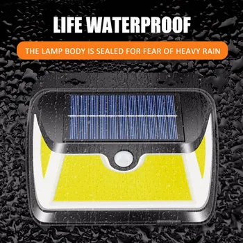 163 COB LED Solar Light Available in extreme weather PIR Motion Sensor Lamp IP65 waterproof Wide angle outdoor garden light
163 COB LED Solar Light Available in extreme weather PIR Motion Sensor Lamp IP65 waterproof Wide angle outdoor garden light