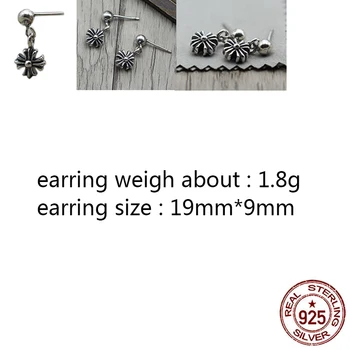 E01-20 S925 sterling silver earrings personality retro wild punk hip-hop style cross flower jewelry simple shape new hot
E01-20 S925 sterling silver earrings personality retro wild punk hip-hop style cross flower jewelry simple shape new hot