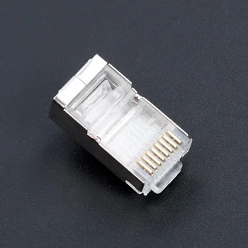 Ugreen Cat6 50pcs RJ45 Shielded Connector Cat5e Cat6 Network Rj45 Connector Plugs Ethernet Cable Of 23AWG
Ugreen Cat6 50pcs RJ45 Shielded Connector Cat5e Cat6 Network Rj45 Connector Plugs Ethernet Cable Of 23AWG
