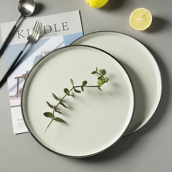 1 PC European Style Ceramic Retro Plate Tablewar Flat Disc Western Restaurant Dish Round Plate Dish Wholesale
1 PC European Style Ceramic Retro Plate Tablewar Flat Disc Western Restaurant Dish Round Plate Dish Wholesale