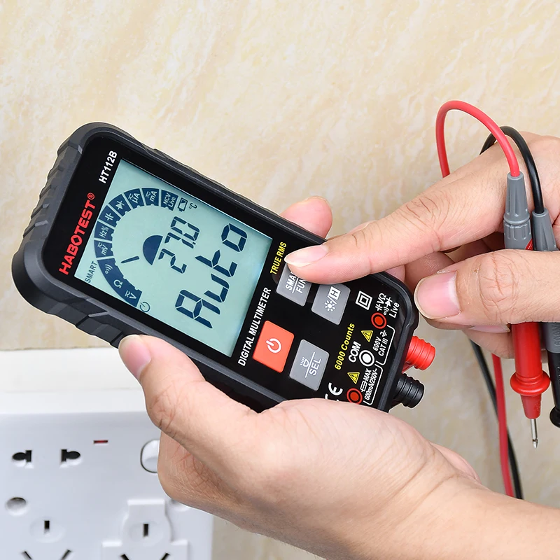 Automotive Tester Digital Mini Multimeter Smart Multimeter Transistor Capacitance Tester HABOTEST HT112B Current Voltage Meter
Automotive Tester Digital Mini Multimeter Smart Multimeter Transistor Capacitance Tester HABOTEST HT112B Current Voltage Meter