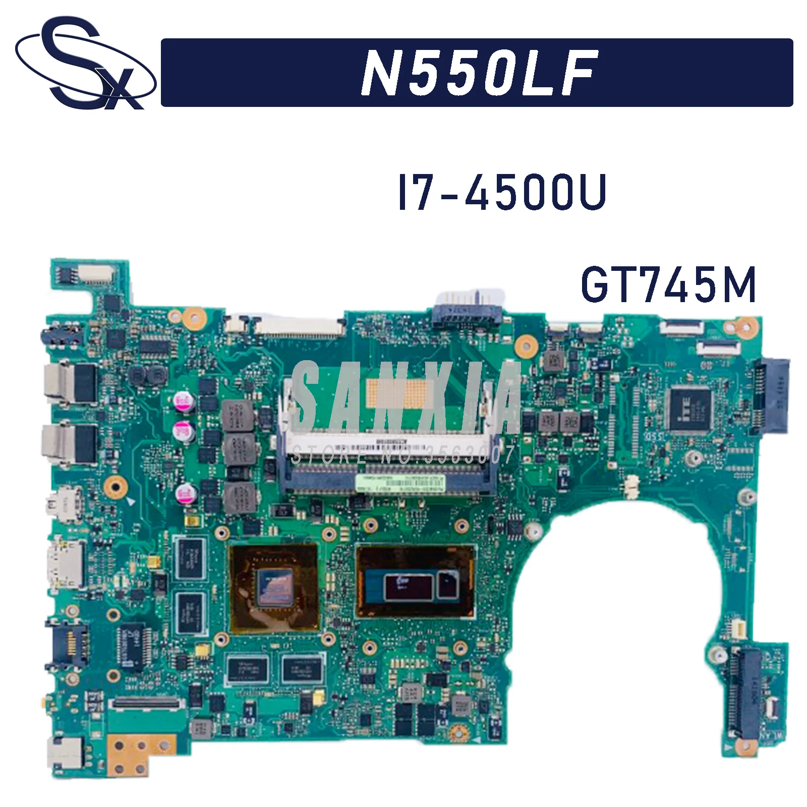 KEFU N550LF подходит для ASUS VivoBook Q550LF материнская плата ноутбука GT745M 100% ТЕСТ ОК |