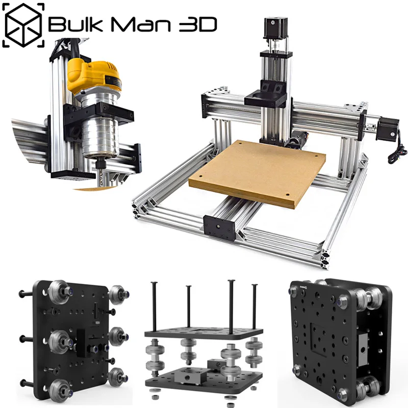 3Axis C-Beam CNC Machine Mechanical Kit Desktop DIY C-Beam Frame kit with 175 oz*in Nema23 Stepper Motors
3Axis C-Beam CNC Machine Mechanical Kit Desktop DIY C-Beam Frame kit with 175 oz*in Nema23 Stepper Motors