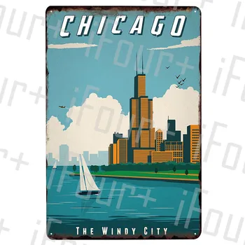 Chicago Metal Plate Tin Sign Plaque Metal Vintage Decor Metal Sign Metal Poster Home Bar Pub Cafe Decoration Vintage Posters
Chicago Metal Plate Tin Sign Plaque Metal Vintage Decor Metal Sign Metal Poster Home Bar Pub Cafe Decoration Vintage Posters