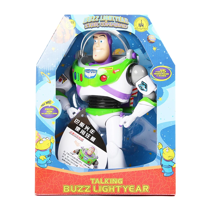 Disney Toy Story 4 Buzz Lightyear Movie Soundtrack with Wings Glowing Anime 33cm Action Figures Model Toys for Children Gift
Disney Toy Story 4 Buzz Lightyear Movie Soundtrack with Wings Glowing Anime 33cm Action Figures Model Toys for Children Gift