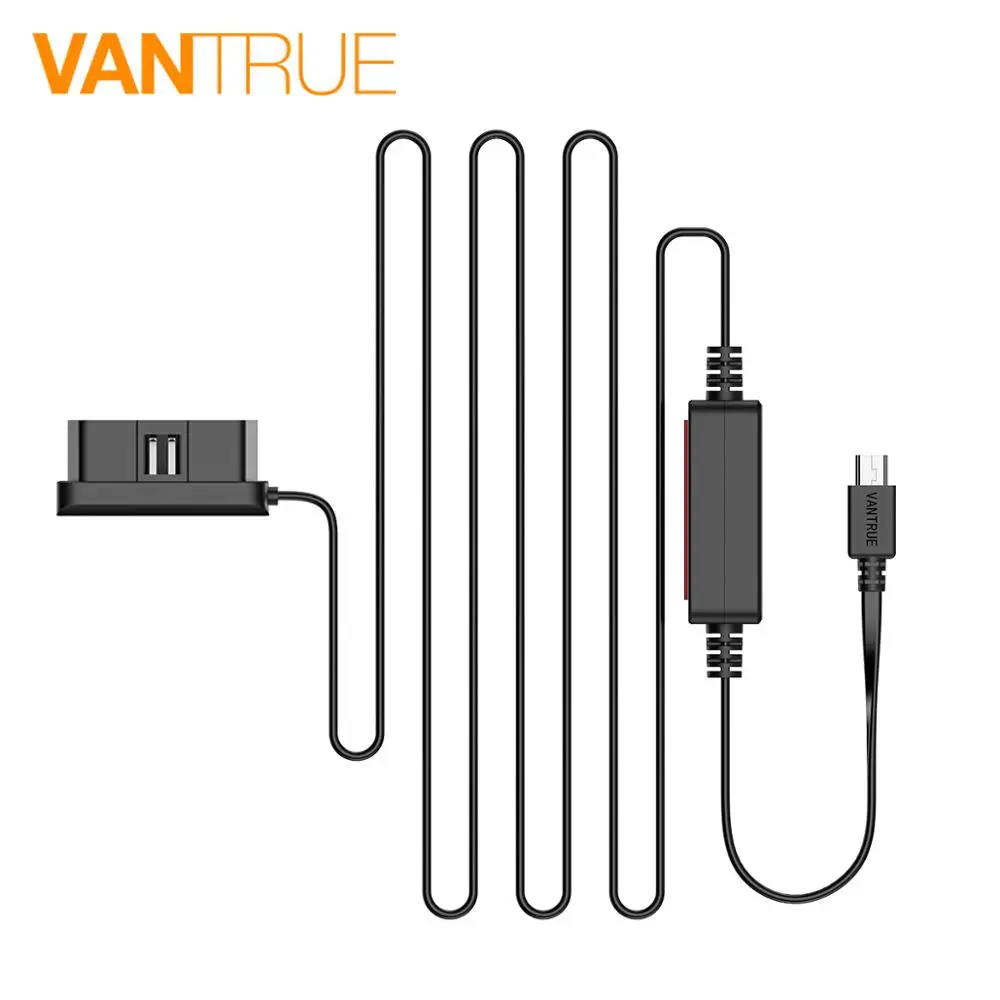 Vantrue 10Ft Dash Cam Hardwire Kit 12/24V 5V OBD автомобильное зарядное устройство кабель для N2 Pro T2 N1 X4