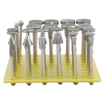 50Pcs Shank Diamond Coated Rotary Grinding Head Lapidary Burr Drill Set For Dremel Rotary Tools Abrasive Tools
50Pcs Shank Diamond Coated Rotary Grinding Head Lapidary Burr Drill Set For Dremel Rotary Tools Abrasive Tools