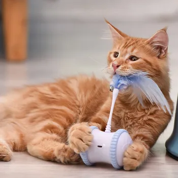 Funny Cat Toy Smart Electric Balance Car Pet Cat Toys USB Charging And Storage Feather Funny Cat Stick Pet Cat Supplies 
Funny Cat Toy Smart Electric Balance Car Pet Cat Toys USB Charging And Storage Feather Funny Cat Stick Pet Cat Supplies