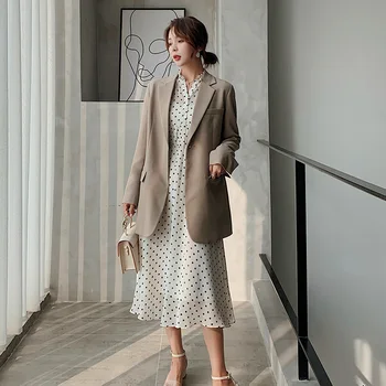 Women Clothes Spring and Summer Korean Small Suit Jacket Jacket Female Long Section Long Sleeve Simple Small Suit Thin Section
Women Clothes Spring and Summer Korean Small Suit Jacket Jacket Female Long Section Long Sleeve Simple Small Suit Thin Section