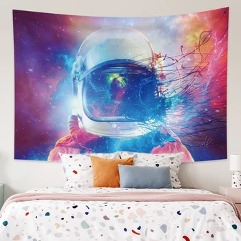 

Astronaut Printing Tapestries Fashion Spaceman Pattern Tapestry Polyester Wall Hanging Home For Living Room Bedroom Decoration