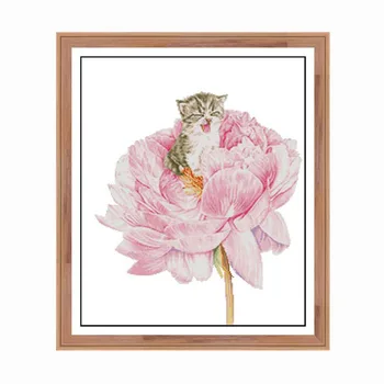 Hot 59 X 68cm 11CT 3 Strands Printing Cross Stitch Kit DIY Decorative Cross-Stitch Embroidery Kit (Without Frame) - Flower Cat
Hot 59 X 68cm 11CT 3 Strands Printing Cross Stitch Kit DIY Decorative Cross-Stitch Embroidery Kit (Without Frame) - Flower Cat