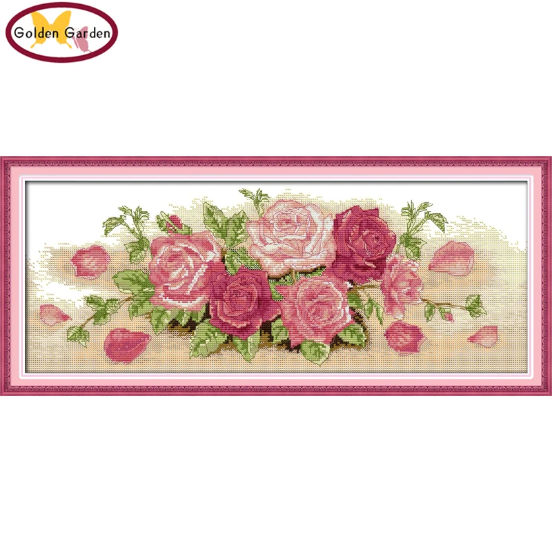 GG Pink Rose Counted Cross Stitch Pattern DIY Handcraft Chinese Needlework Embroidery Kit Joy Sunday Cross Stitch for Home Decor
GG Pink Rose Counted Cross Stitch Pattern DIY Handcraft Chinese Needlework Embroidery Kit Joy Sunday Cross Stitch for Home Decor