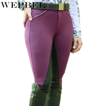 WEPBEL Women's Riding Breeches Patchwork Are Assembled To Sew Slim Fit Pants with Patches That Easily Pull on The Breeches
WEPBEL Women's Riding Breeches Patchwork Are Assembled To Sew Slim Fit Pants with Patches That Easily Pull on The Breeches
