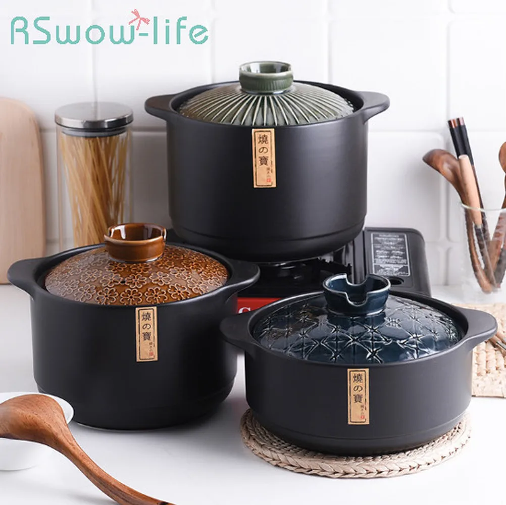 Kitchen Supplies Cookware Japanese Ceramic Casserole Gas Stove for Soup Stew Pot Ceramic Cooking Pot Casserole 
Kitchen Supplies Cookware Japanese Ceramic Casserole Gas Stove for Soup Stew Pot Ceramic Cooking Pot Casserole