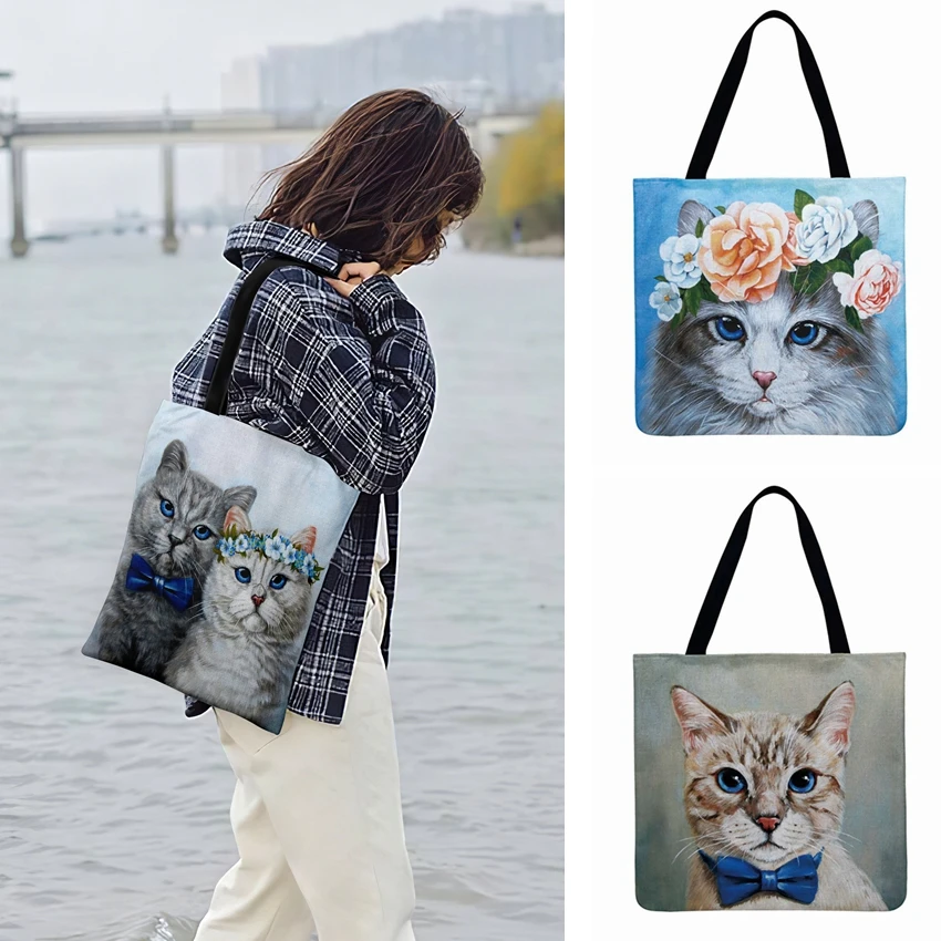 Ladies Shoulder Bag Floral Animal Oil Painting Print Tote Bag Women Casual Tote Fashion Shopping Bag Outdoor Beach Bag
Ladies Shoulder Bag Floral Animal Oil Painting Print Tote Bag Women Casual Tote Fashion Shopping Bag Outdoor Beach Bag