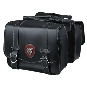 1 Pair PU Leather Motorcycle Saddlebags Universal Motobike Panniers Luggage Bags Trunk Black Left&Right Big For Honda/Yamaha 
1 Pair PU Leather Motorcycle Saddlebags Universal Motobike Panniers Luggage Bags Trunk Black Left&Right Big For Honda/Yamaha