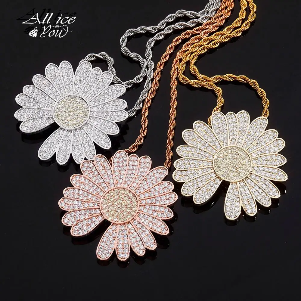 ALLICEONYOU GD Little Daisy Iced Out Cubic Zirconia Pendant Necklace High Quality Hip Hop Fashion Jewelry Gift For Men Women
ALLICEONYOU GD Little Daisy Iced Out Cubic Zirconia Pendant Necklace High Quality Hip Hop Fashion Jewelry Gift For Men Women
