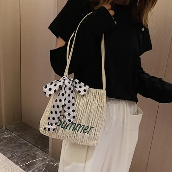 Womens Straw Beach Fashion Messenger Handbag Holiday Style New Handmade Woven Bag Shoulder Bag
Womens Straw Beach Fashion Messenger Handbag Holiday Style New Handmade Woven Bag Shoulder Bag