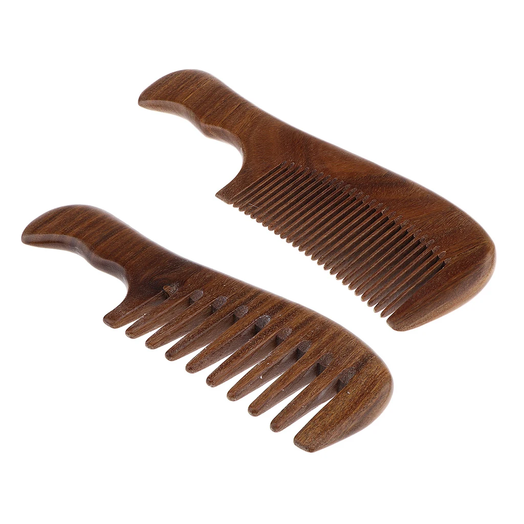 Natural Handmade Wooden Hair Comb, Green Sandalwood Aroma Massage Comb for Smooth Shiny Hairs, Frizz-Free & Anti-Static Natural Handmade Wooden Hair Comb, Green Sandalwood Aroma Massage Comb for Smooth Shiny Hairs, Frizz-Free & Anti-Static
