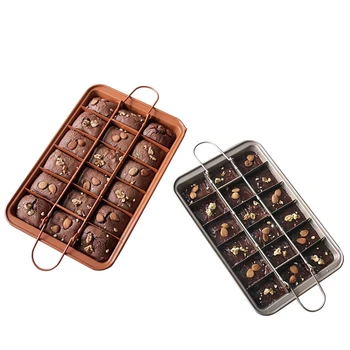 2PCS Carbon Steel Square Lattice Brownie Baking Pan 18 Cavity Chocolate Cake Mould Baking Tool-ABUX
2PCS Carbon Steel Square Lattice Brownie Baking Pan 18 Cavity Chocolate Cake Mould Baking Tool-ABUX