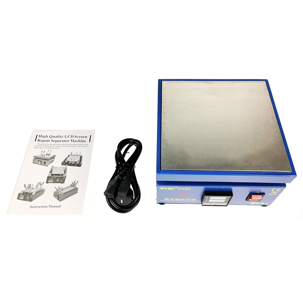 Hot Plate Preheat UYUE946C LCD Digital Display Preheating Station for PCB SMD heating phone LCD touch screen separate
Hot Plate Preheat UYUE946C LCD Digital Display Preheating Station for PCB SMD heating phone LCD touch screen separate
