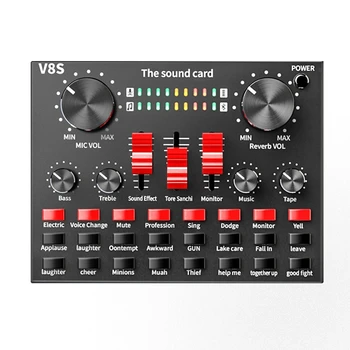 Bluetooth Professional Live Streaming Sound Card USB o Interface Mixer DJ Sound for Recording Microphone Guitar
Bluetooth Professional Live Streaming Sound Card USB o Interface Mixer DJ Sound for Recording Microphone Guitar