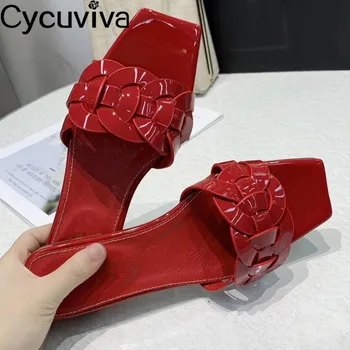 Women Slippers Chic Round Weave Flat Beach Botas Classic Square Toe Flip Flops Casual Shoes Comfy Runway Multicolor Shoes Woman
Women Slippers Chic Round Weave Flat Beach Botas Classic Square Toe Flip Flops Casual Shoes Comfy Runway Multicolor Shoes Woman
