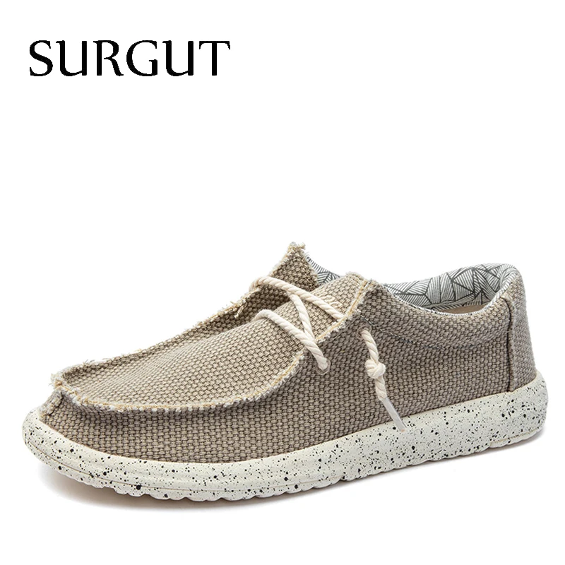 SURGUT 2020 Summer Canvas Men's Shoes Breathable Casual Driving Shoes Slip Easy To Wear Men's Flat Shoes Soft Big Size Loafers
SURGUT 2020 Summer Canvas Men's Shoes Breathable Casual Driving Shoes Slip Easy To Wear Men's Flat Shoes Soft Big Size Loafers