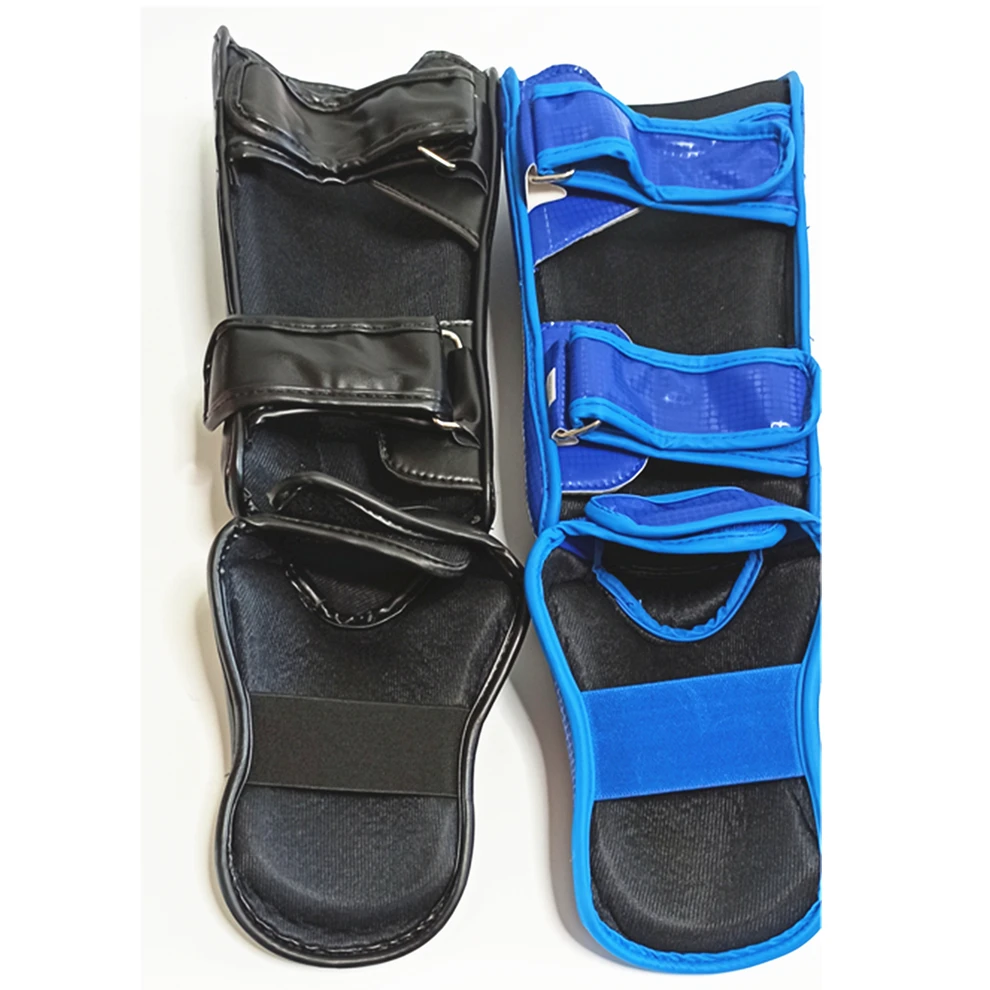 Generic PU Boxing MMA Shin Guards Men Muay Thai Ankle Support Karate
