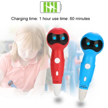 3D Scribble Pen LED Display Robot Shape Voices Prompt USB 3D Printing Pen New Arrival
3D Scribble Pen LED Display Robot Shape Voices Prompt USB 3D Printing Pen New Arrival
