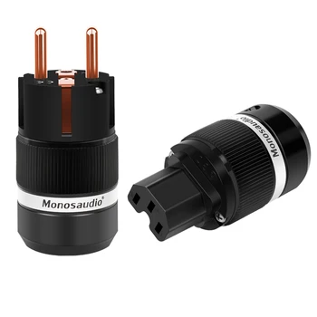 Monosaudio E100/F100 99.998% Pure Copper AC Power Plug Schuko Electri jack Hifi EUR Power Plug IEC Connectors supply cable plug
Monosaudio E100/F100 99.998% Pure Copper AC Power Plug Schuko Electri jack Hifi EUR Power Plug IEC Connectors supply cable plug