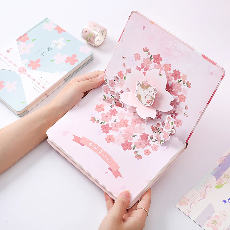 1PC Creative Cute sakura Three-dimensional page Notebook Student diary 2020 planner notepad bullet journal School supplies
1PC Creative Cute sakura Three-dimensional page Notebook Student diary 2020 planner notepad bullet journal School supplies