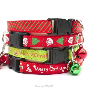 100Pcs Pet Dog Collar Christmas collar Adjustable Buckles Christmas collar with Bell Dog Collar Neck Strap Pet Supplies Gifts
100Pcs Pet Dog Collar Christmas collar Adjustable Buckles Christmas collar with Bell Dog Collar Neck Strap Pet Supplies Gifts
