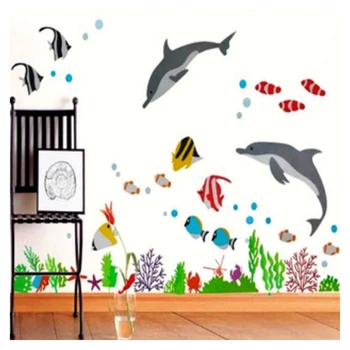 New DIY Dolphin Sea Fish Decor Wall Stickers Kid Room Bathroom Removable Decal 
New DIY Dolphin Sea Fish Decor Wall Stickers Kid Room Bathroom Removable Decal