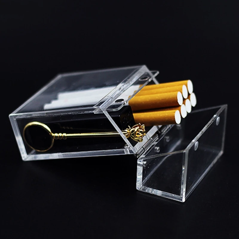 Acrylic Transparent Smoke Cigarette Case Storage Box for Holding 20 Sticks Package Tobacco Container
Acrylic Transparent Smoke Cigarette Case Storage Box for Holding 20 Sticks Package Tobacco Container