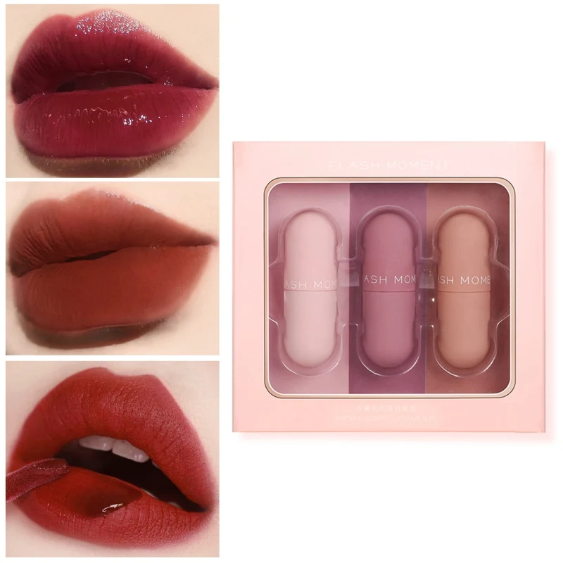Mini Capsule Lip Glaze Long-lasting Waterproof Non-stick Cup Velvet Liquid Lipstick Lip Glaze maquiagem Lip Makeup Set##
Mini Capsule Lip Glaze Long-lasting Waterproof Non-stick Cup Velvet Liquid Lipstick Lip Glaze maquiagem Lip Makeup Set##