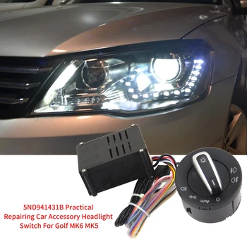 5ND941431B Repairing Light Assembly Headlight Switch Auto Module Direct Fit Black Car Accessory Control For Golf MK6 MK5
5ND941431B Repairing Light Assembly Headlight Switch Auto Module Direct Fit Black Car Accessory Control For Golf MK6 MK5