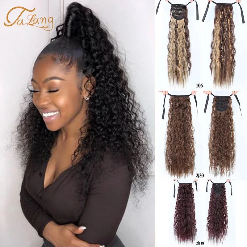 TALANG Long Curly Ponytail Hairpiece Heat Resistant Synthetic Hair Tail Clip Long Ponytail Clip Hair Extensions For adult women
TALANG Long Curly Ponytail Hairpiece Heat Resistant Synthetic Hair Tail Clip Long Ponytail Clip Hair Extensions For adult women