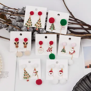 Fashion Santa Claus Snowman Pendant Earrings For Women Girls Christmas Asymmetry Stud Ear Jewelry Party Gifts
Fashion Santa Claus Snowman Pendant Earrings For Women Girls Christmas Asymmetry Stud Ear Jewelry Party Gifts