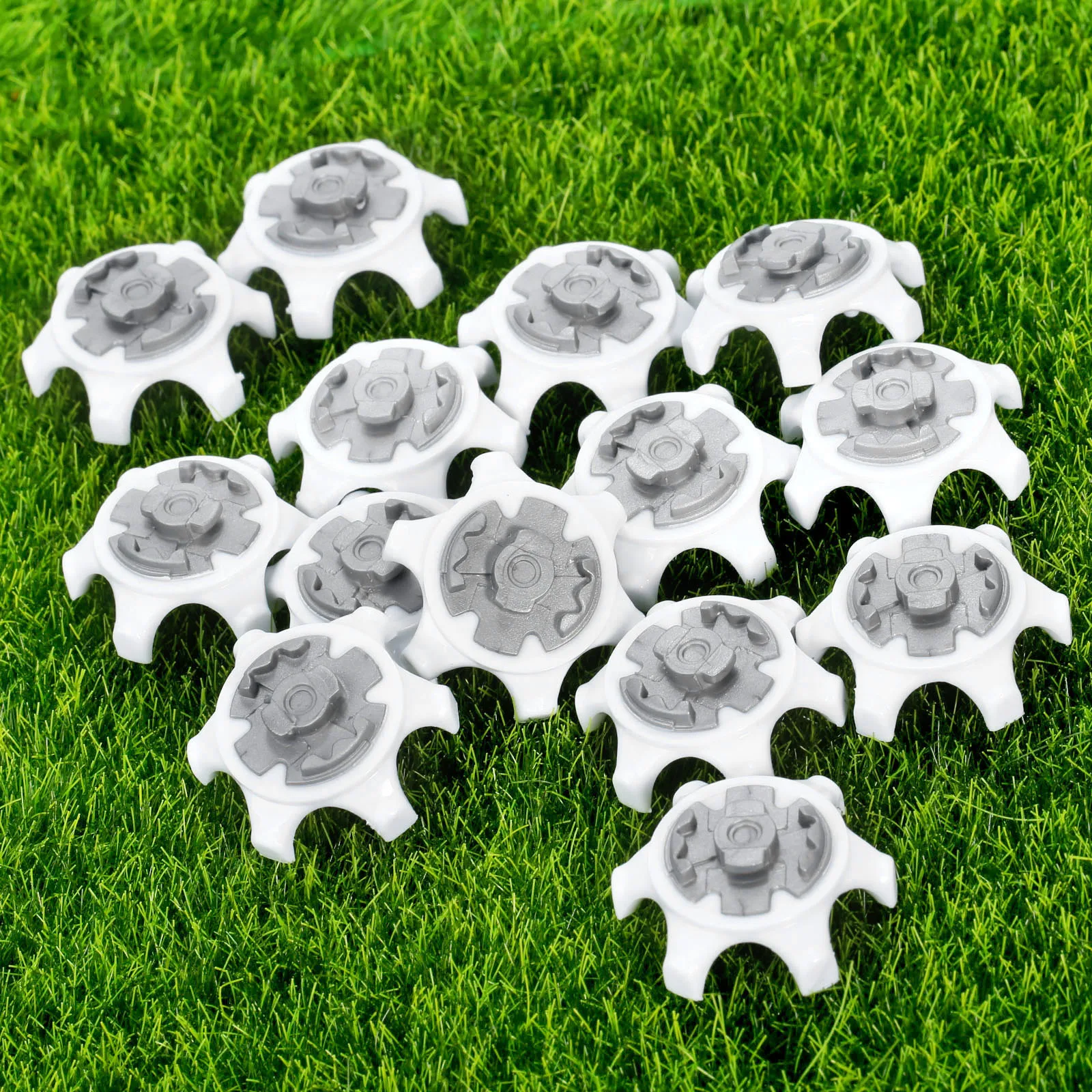 14Pcs TPR Golf Shoe Spikes Replacement Champ Cleats Pins Fast Twist Turn Screw Studs Stinger Golf Accessories Golf Training Aids
14Pcs TPR Golf Shoe Spikes Replacement Champ Cleats Pins Fast Twist Turn Screw Studs Stinger Golf Accessories Golf Training Aids