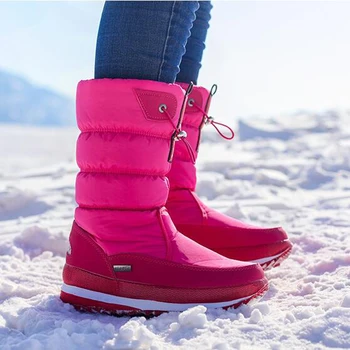 High Quality Women's Boots 2019 winter Warm plush boots Non-slip Waterproof platform Snow boots White Women Winter Shoes
High Quality Women's Boots 2019 winter Warm plush boots Non-slip Waterproof platform Snow boots White Women Winter Shoes