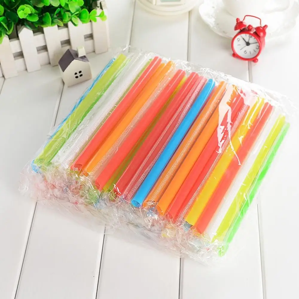 100PCS/Pack Disposable Milk Straw Transparent Suck Pipe Coarse Plastic Long Drinking Disposable Straw 
100PCS/Pack Disposable Milk Straw Transparent Suck Pipe Coarse Plastic Long Drinking Disposable Straw