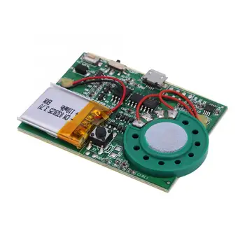 USB Music Sound Voice Recording Module Chip 1W with Rechargeable Lithium Battery Recording Module Chip for Greeting Card DIY
USB Music Sound Voice Recording Module Chip 1W with Rechargeable Lithium Battery Recording Module Chip for Greeting Card DIY