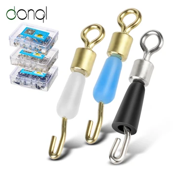 DONQL 50pcs/ Box Bearing Swivel Fishing Hook Fast Connector Solid Rings Rolling Fishing Line Quick Link Carp Fishing Accessories
DONQL 50pcs/ Box Bearing Swivel Fishing Hook Fast Connector Solid Rings Rolling Fishing Line Quick Link Carp Fishing Accessories