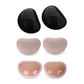2pair Heart Padding ic Bra Insert Pads Push Up Silicone Bra Adhesive Breast Enhancer Bikini One Size Black & Skin
2pair Heart Padding ic Bra Insert Pads Push Up Silicone Bra Adhesive Breast Enhancer Bikini One Size Black & Skin